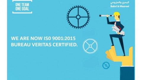 Bahri & Mazroei Group Companies are now ISO 9001:2015 Bureau Veritas Certified